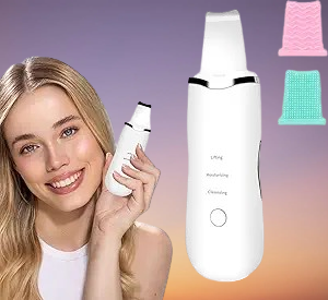 3-in-1 Ultrasonic Facial Skin Scrubber